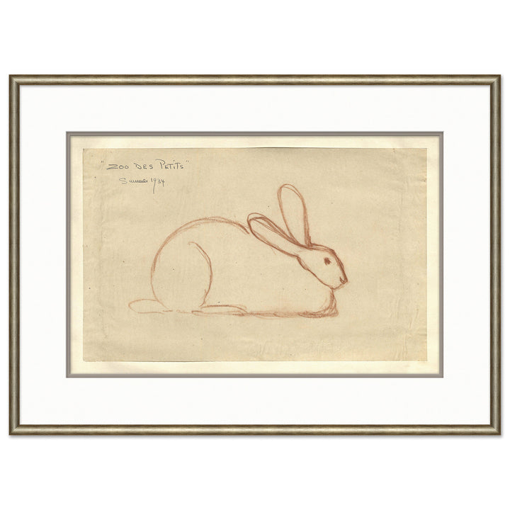 At the Zoo Sketch Series - Laying Bunny by Soicher Marin
