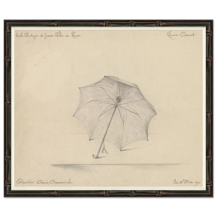 Black & White Umbrella Sketch by Soicher Marin