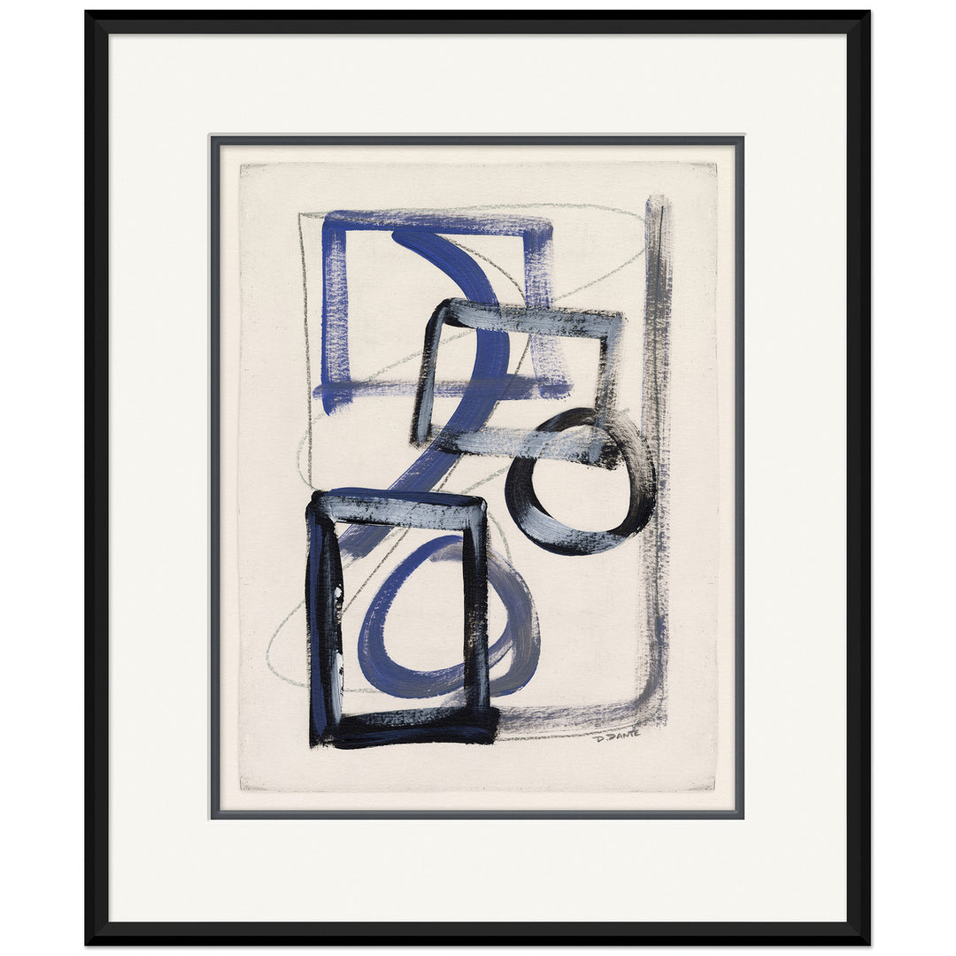 Abstract Shapes in Blue 2 by Soicher Marin