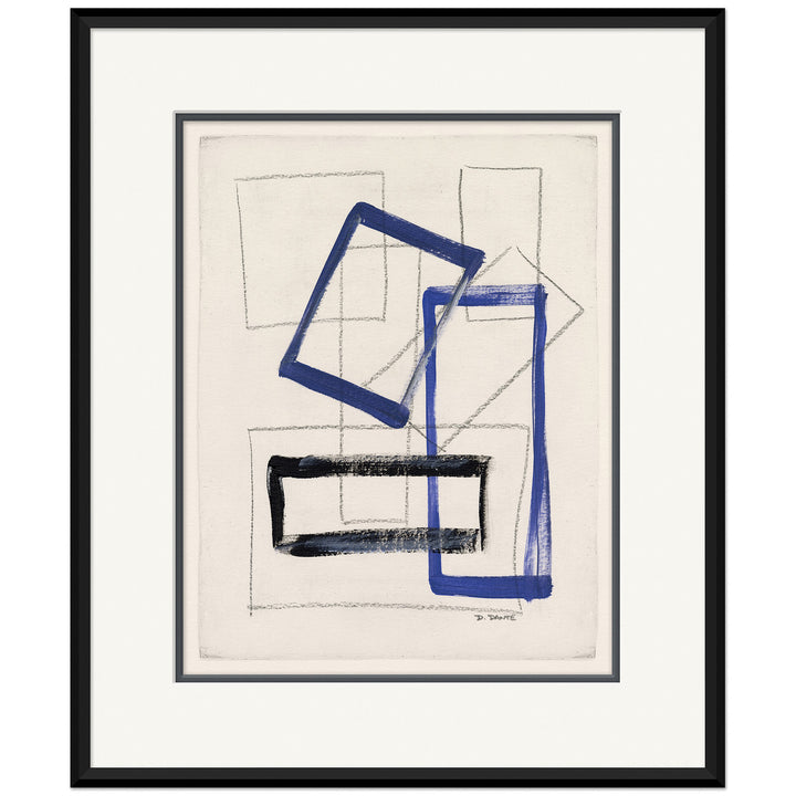 Abstract Shapes in Blue 3 by Soicher Marin