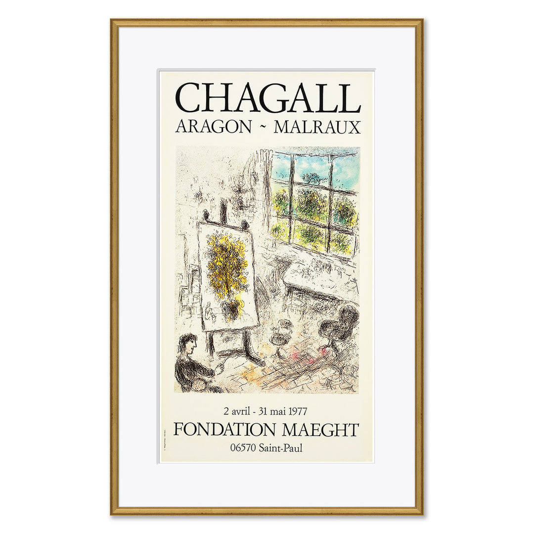 Chagall, Aragon, Malraux 1977 by Soicher Marin