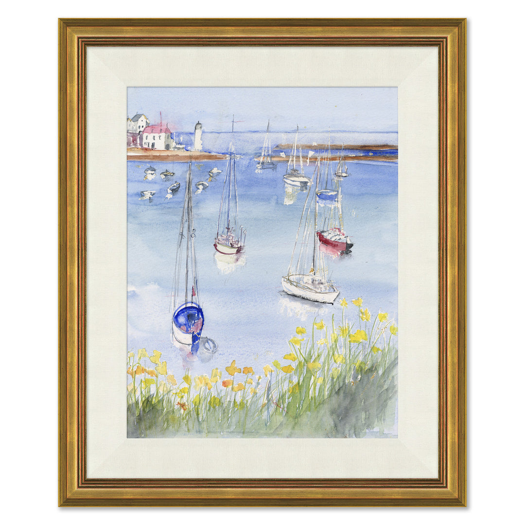 Sailboats in Harbor by Soicher Marin