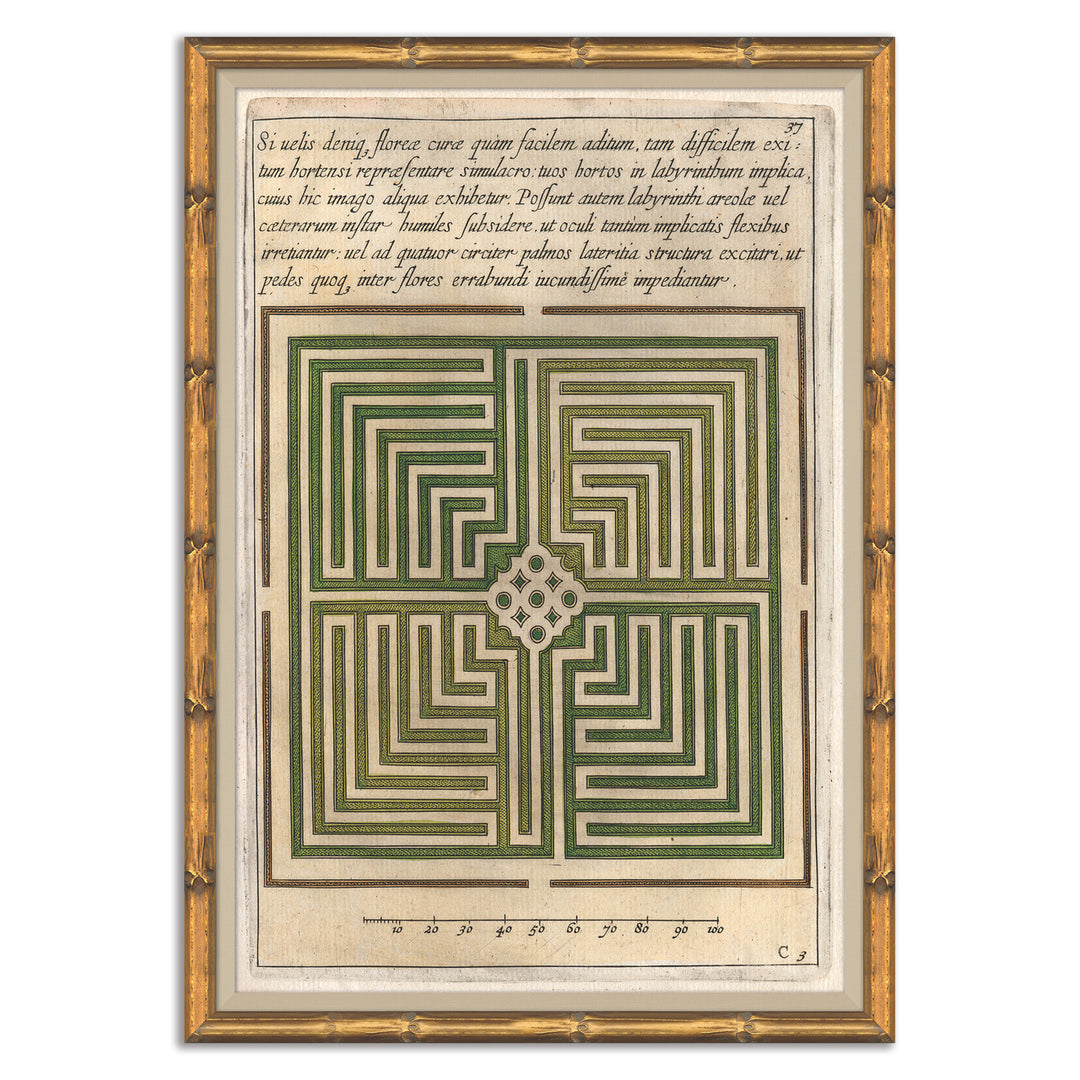 Antique Garden Plans III by Soicher Marin