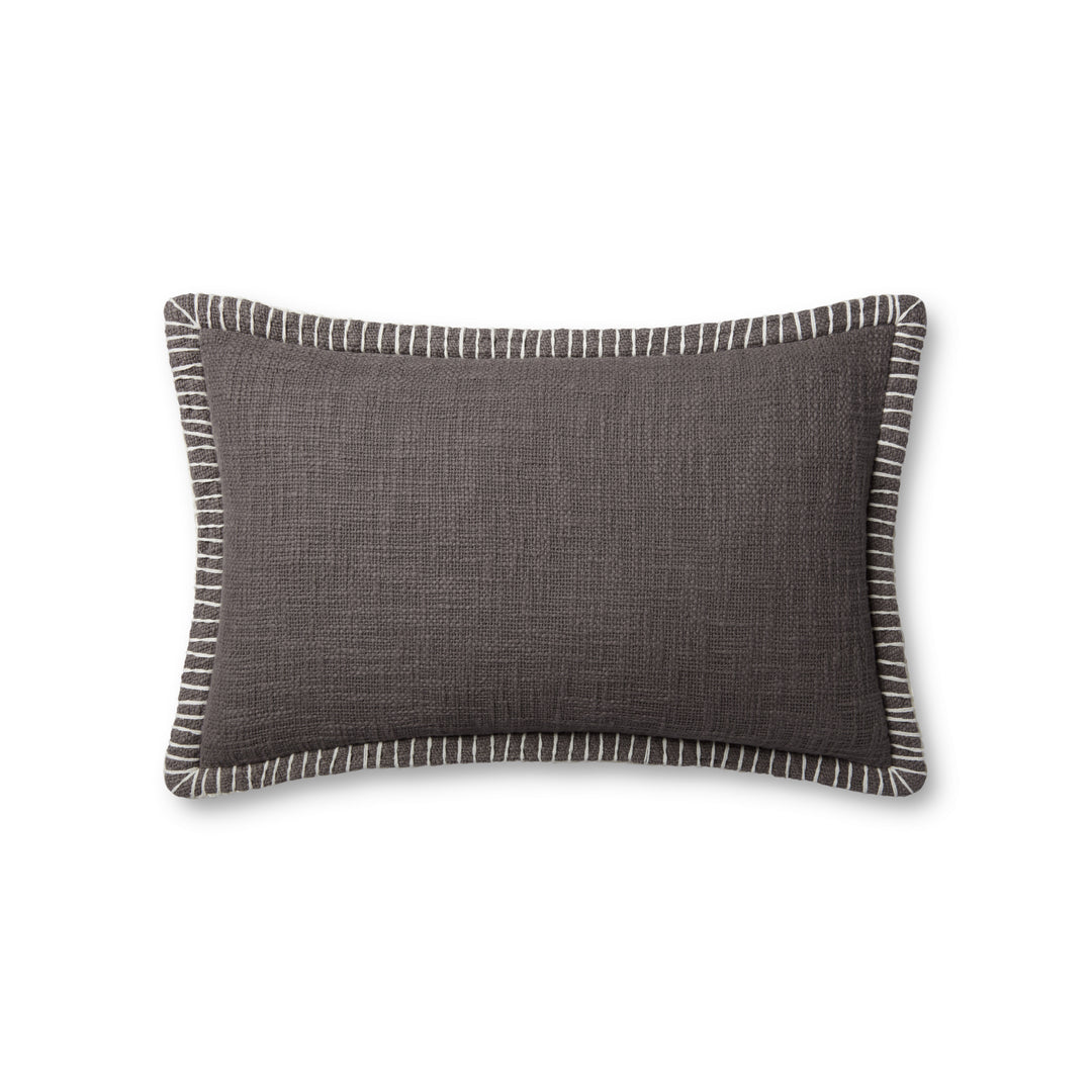 Loloi PLL0109 Grey 13'' x 21'' Cover w/Down Pillow