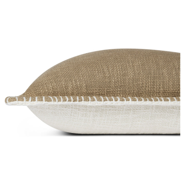 Loloi PLL0109 Taupe 13'' x 21'' Cover Only Pillow