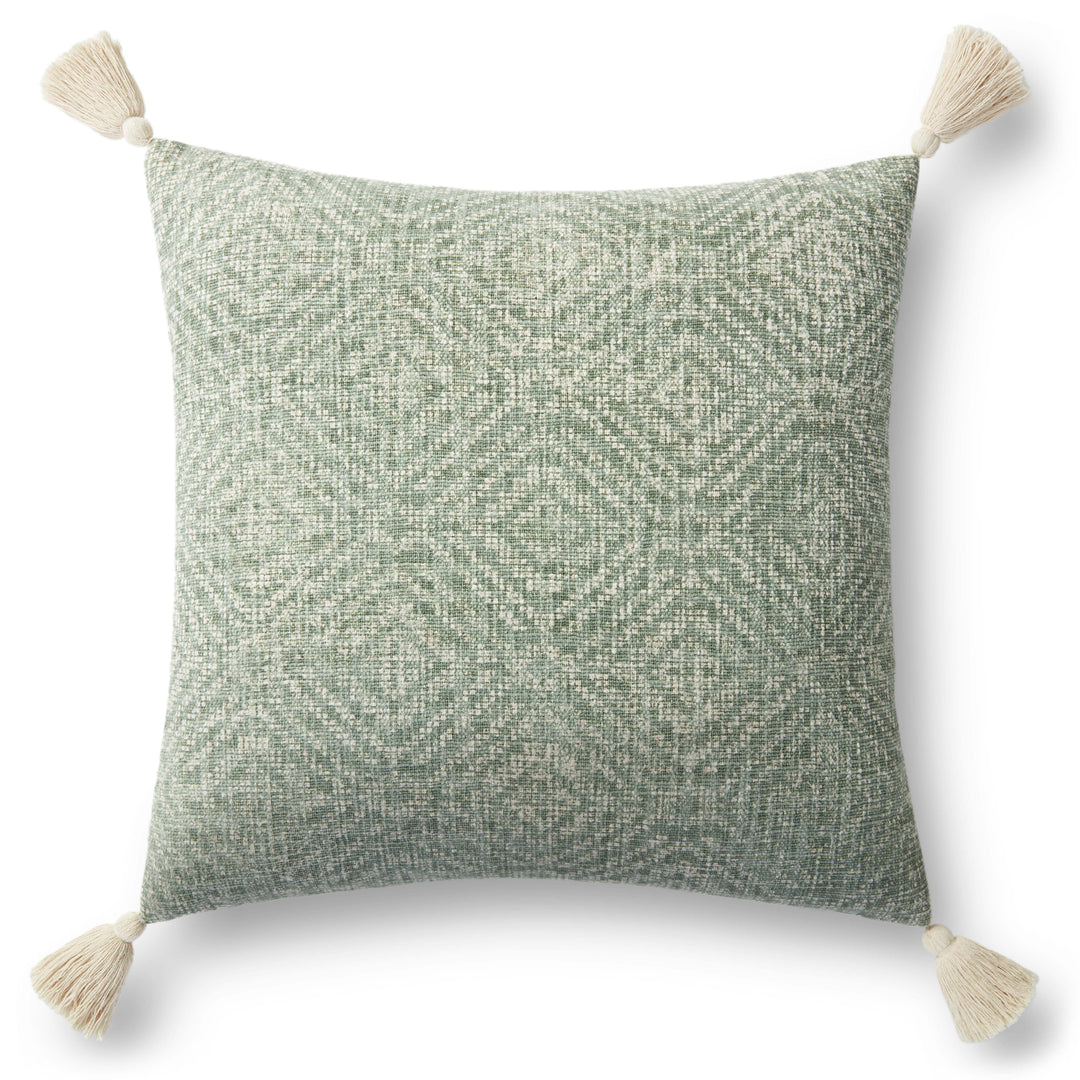 Loloi P0621 Green 13" x 21" Cover Only Pillow