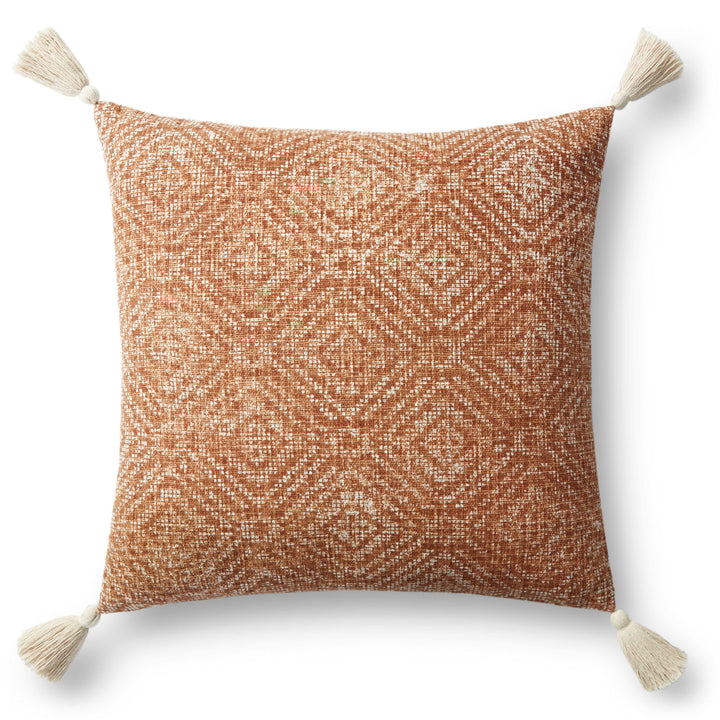 Loloi P0621 Orange 22" x 22" Cover Only Pillow