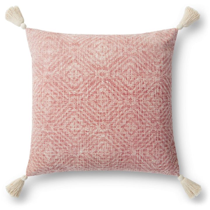 Loloi P0621 Pink 22" x 22" Cover Only Pillow