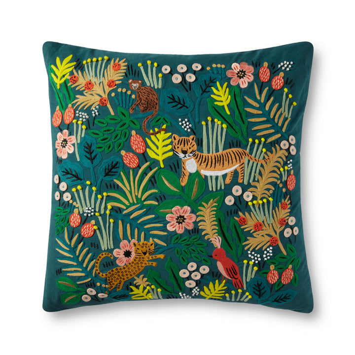 Rifle Paper Co. x Loloi P6071 Multi 22" x 22" Cover Only Pillow