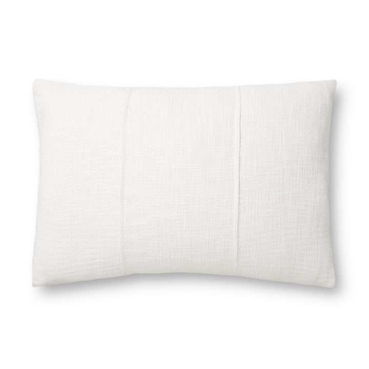 Magnolia Home by Joanna Gaines x Loloi PMH0013 White 16" x 26" Cover Only Pillow