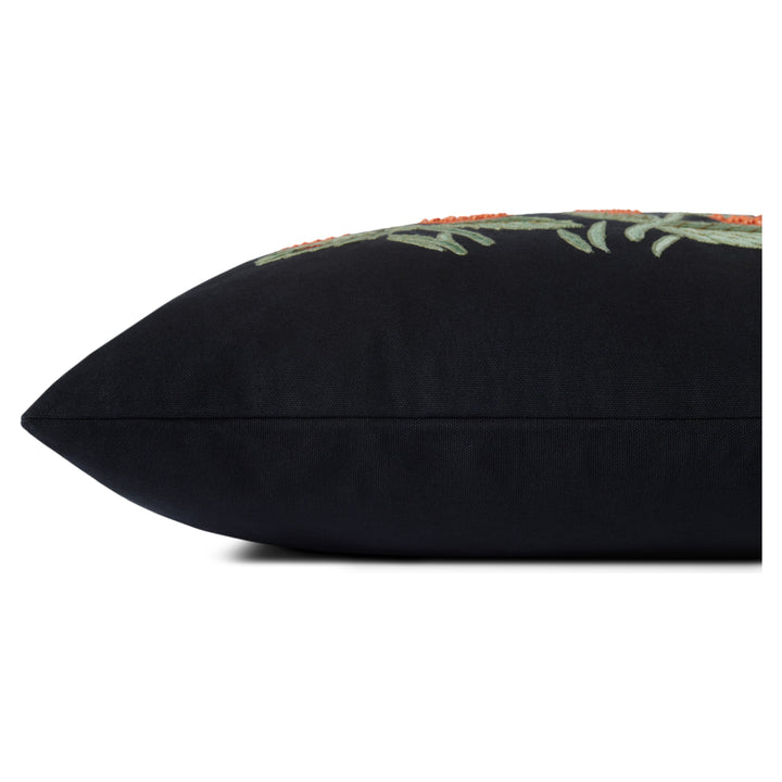 Rifle Paper Co. x Loloi PRP0021 Strawberries Black 18" x 18" Cover Only Pillow