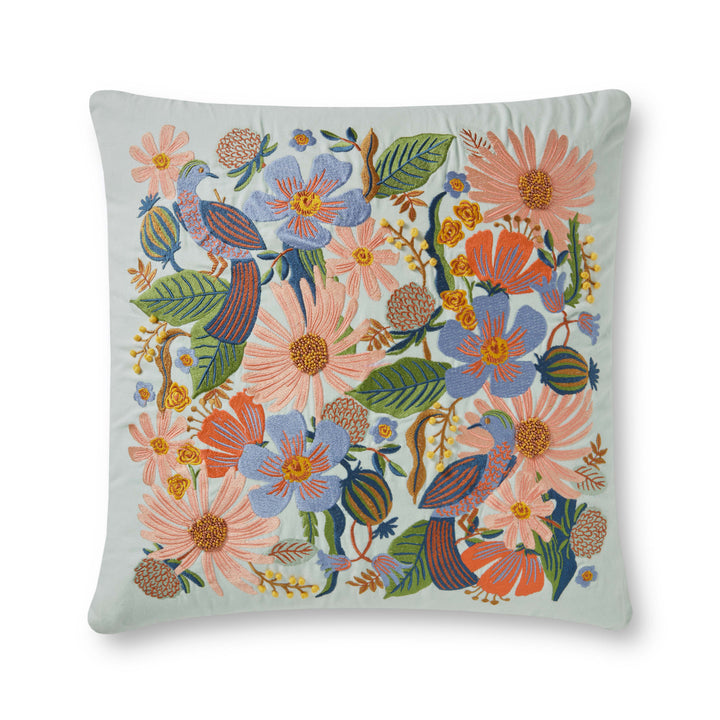 Rifle Paper Co. x Loloi PRP0022 Dovecote Multi 22" x 22" Cover Only Pillow