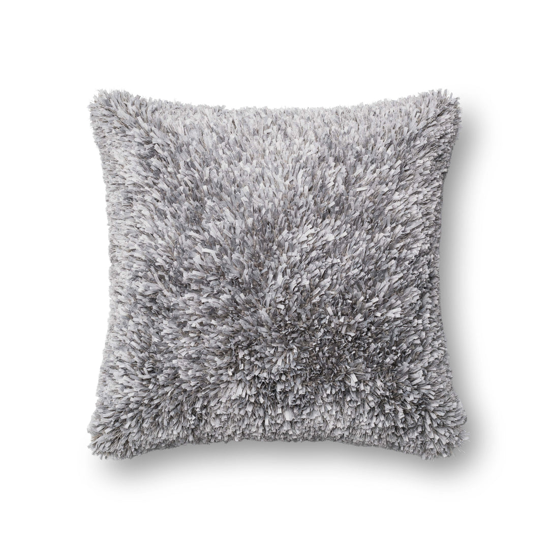 Loloi P0045 Grey 22" x 22" Cover w/Down Pillow