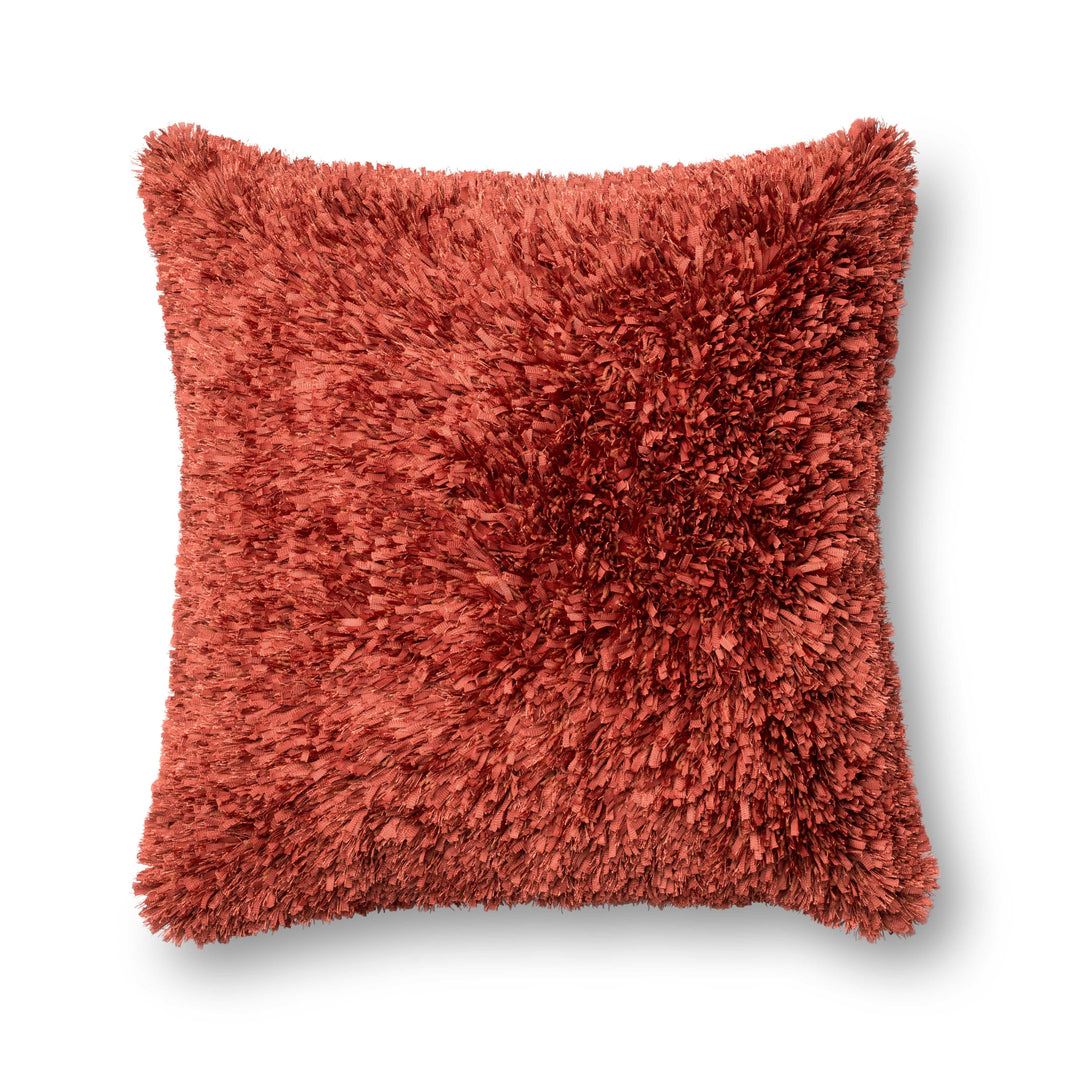 Loloi P0045 Rust 22" x 22" Cover Only Pillow