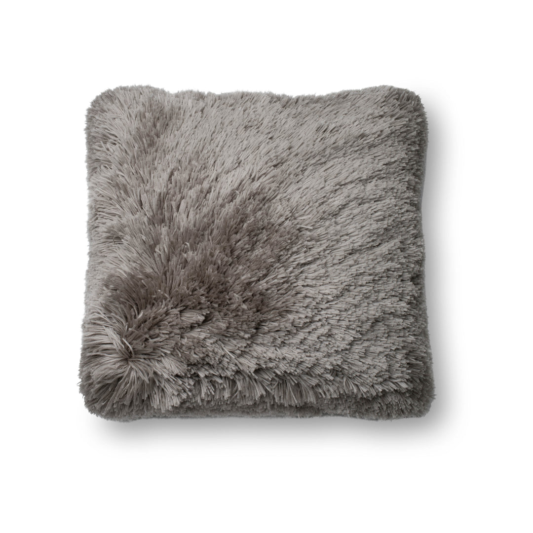 Loloi P0191 Grey 22" x 22" Cover w/Down Pillow