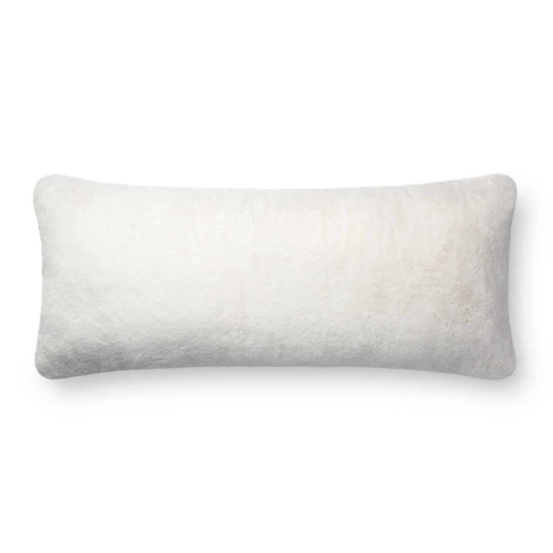 Loloi P0710 White 13" x 35" Cover Only Pillow