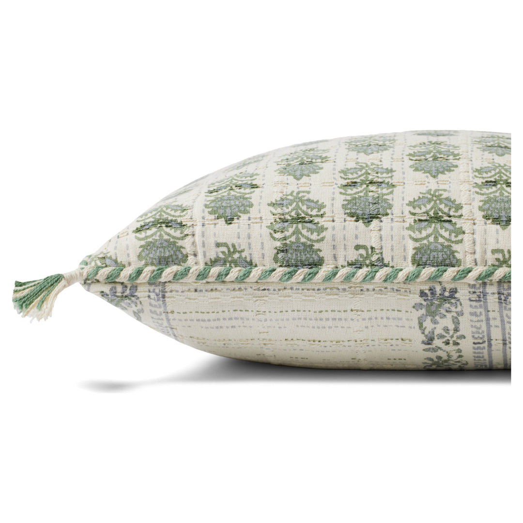 Loloi PLL0113 Sage / Ivory 13'' x 21'' Cover Only Pillow