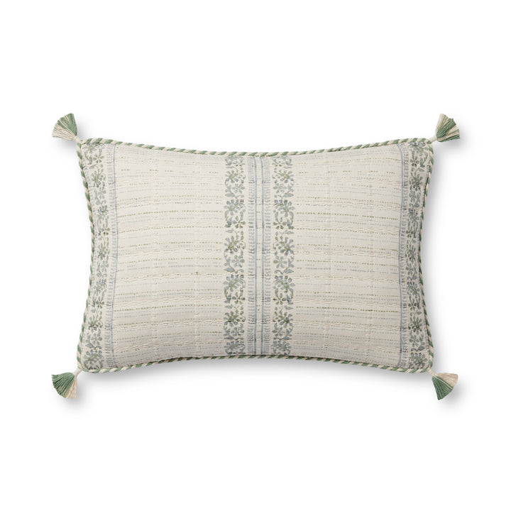 Loloi PLL0113 Sage / Ivory 13'' x 21'' Cover Only Pillow