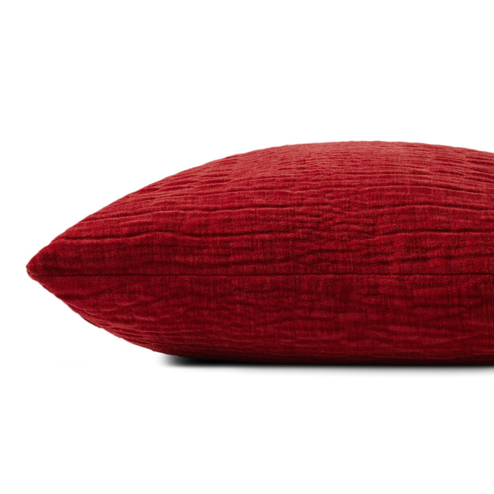 Loloi Red 22'' x 22'' Cover w/Down Pillow