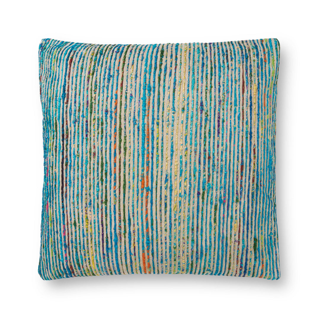 Loloi P0242 Blue / Multi 13" x 21" Cover w/Down Pillow