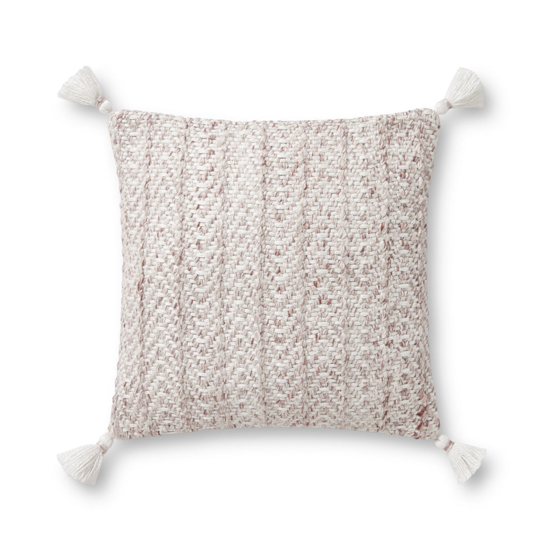 Loloi PLL0068 Blush / Natural 18" x 18" Cover Only Pillow