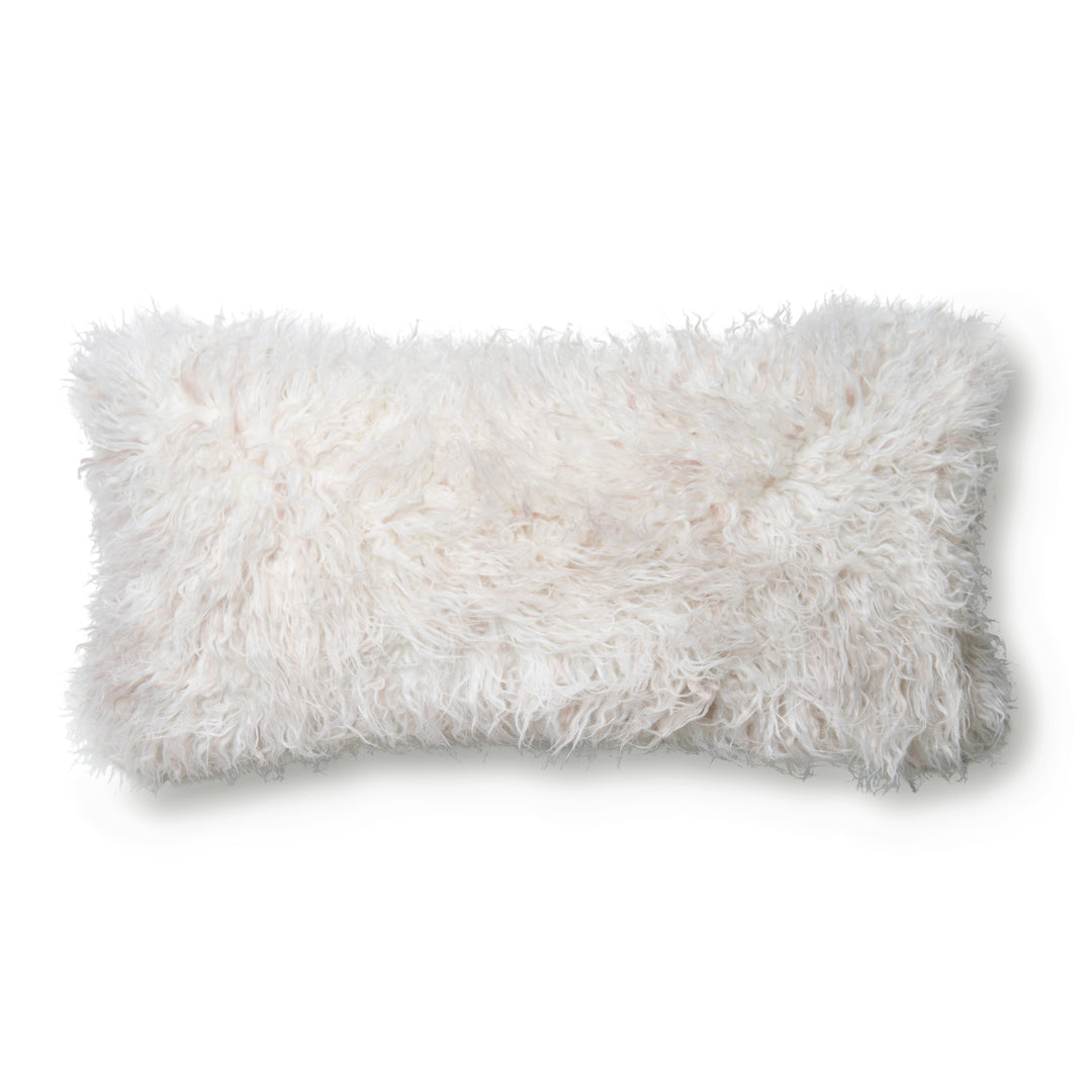 Loloi P0597 Ivory 12" x 27" Cover Only Pillow