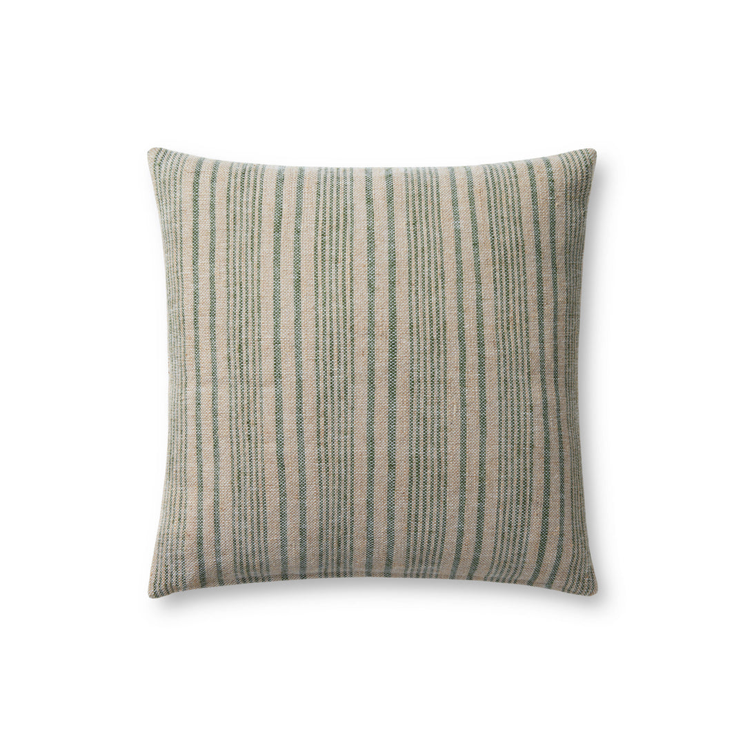 Loloi Elaine Beige / Sage 18'' x 18'' Cover Only Pillow