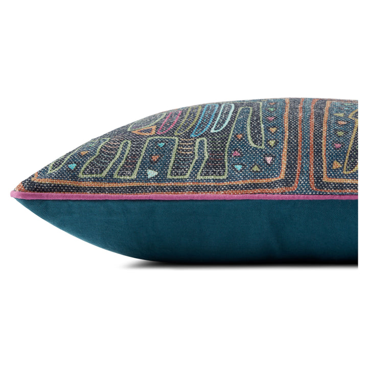 Loloi PLL0105 Lagoon / Multi 13'' x 21'' Cover Only Pillow