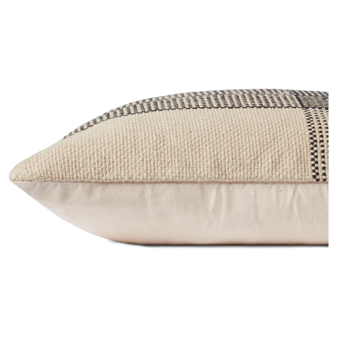 Loloi Wells Beige / Charcoal 22'' x 22'' Cover Only Pillow