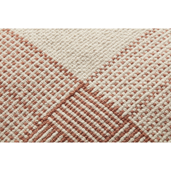 Loloi Wells Cream / Terracotta 22'' x 22'' Cover Only Pillow