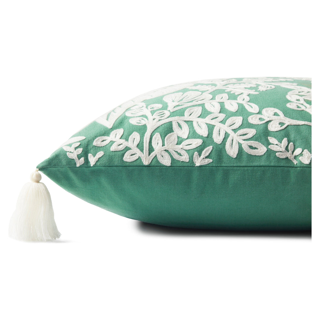 Rifle Paper Co. x Loloi PRP0002 Sage / White 22" x 22" Cover Only Pillow