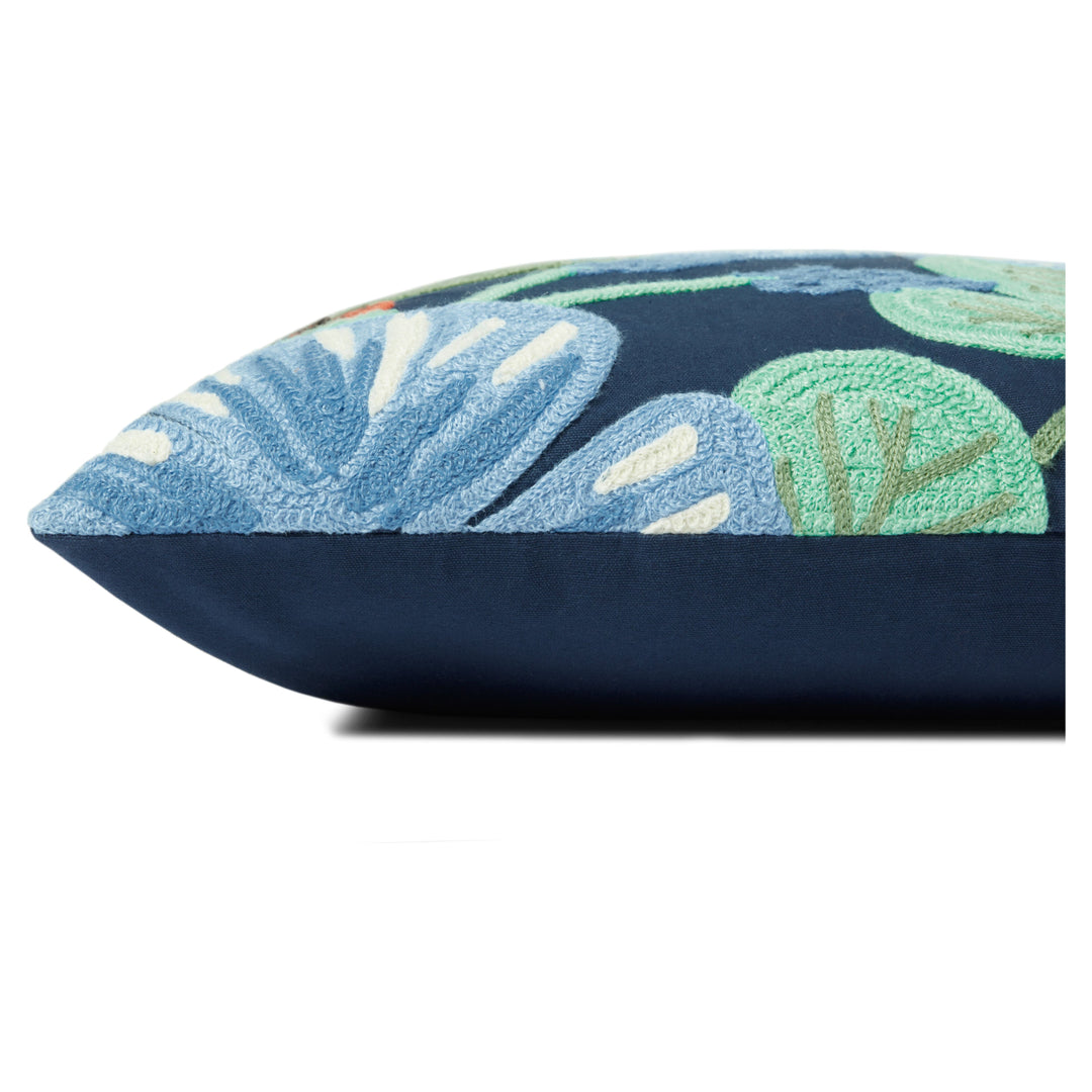 Rifle Paper Co. x Loloi Navy / Multi 18'' x 18'' Cover Only Pillow