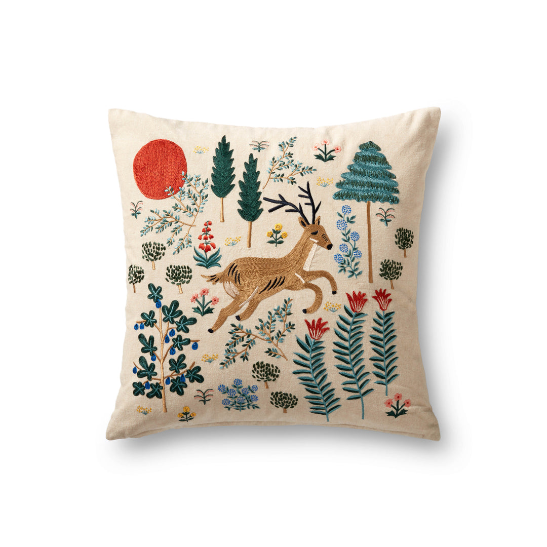 Rifle Paper Co. x Loloi P6082 Multi 18" x 18" Cover Only Pillow