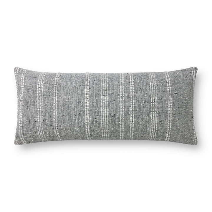 Magnolia Home by Joanna Gaines x Loloi Grey 13'' x 35'' Cover w/Down Pillow