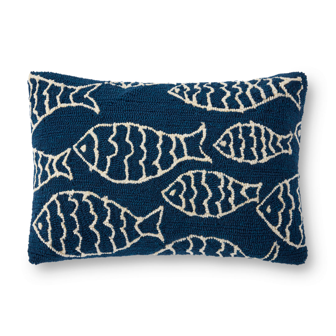 Loloi P0908 Navy 22" x 22" Cover w/Down Pillow