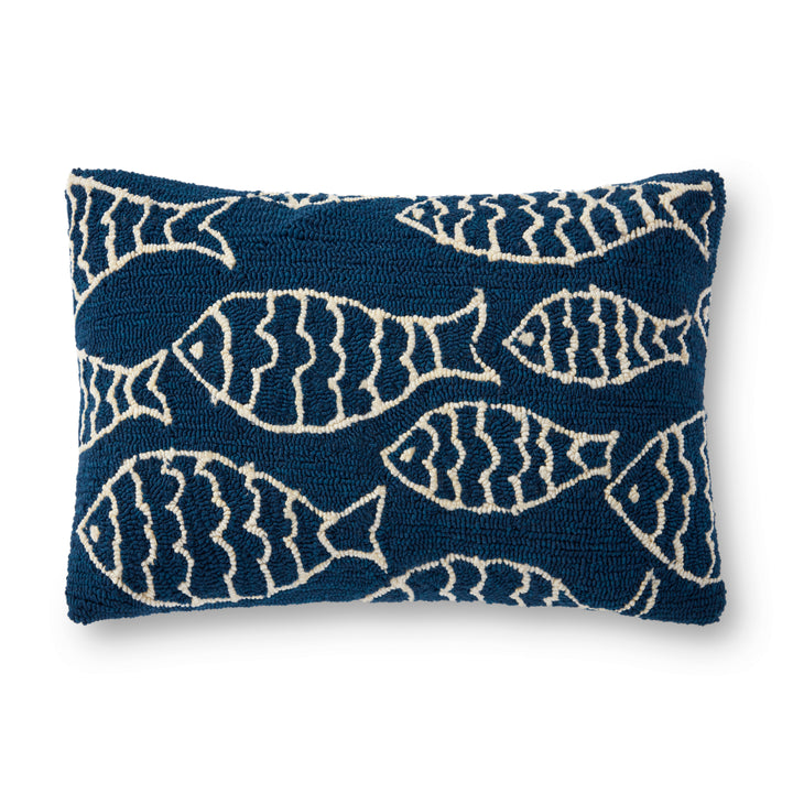 Loloi P0908 Navy 22" x 22" Cover w/Down Pillow