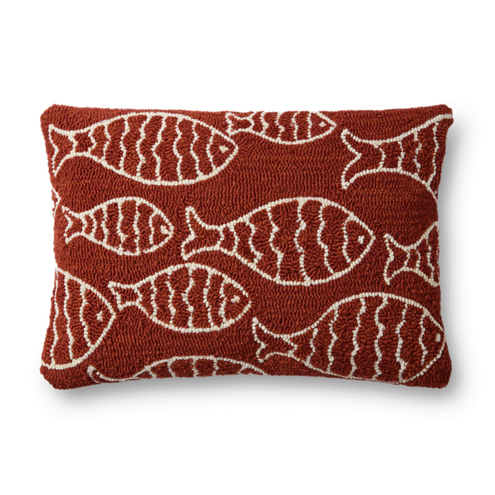 Loloi P0908 Red 16" x 26" Cover Only Pillow