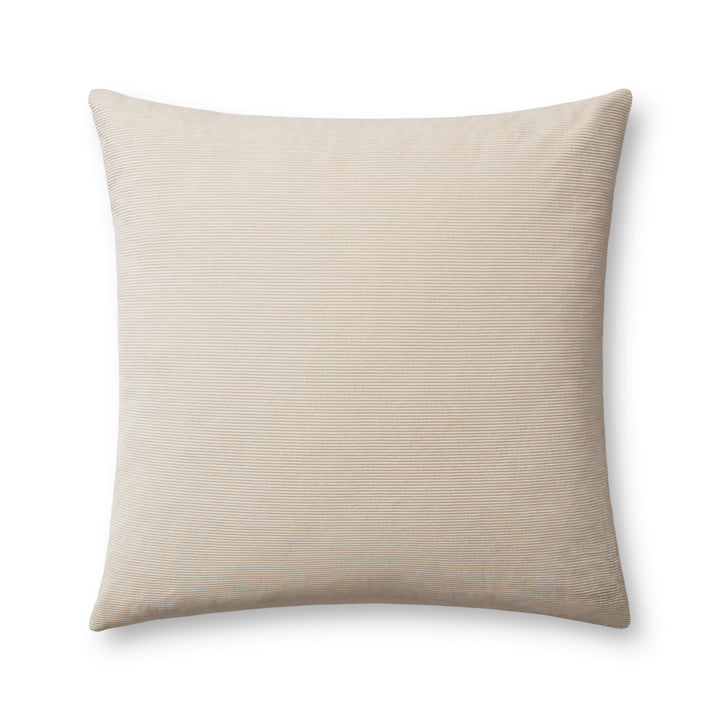 Magnolia Home by Joanna Gaines x Loloi Beatrice PMH0048 Ivory 22'' x 22'' Cover w/Down Pillow