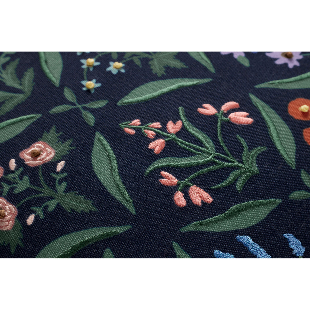 Rifle Paper Co. x Loloi PRP0055 Navy / Multi 22'' x 22'' Cover w/Down Pillow