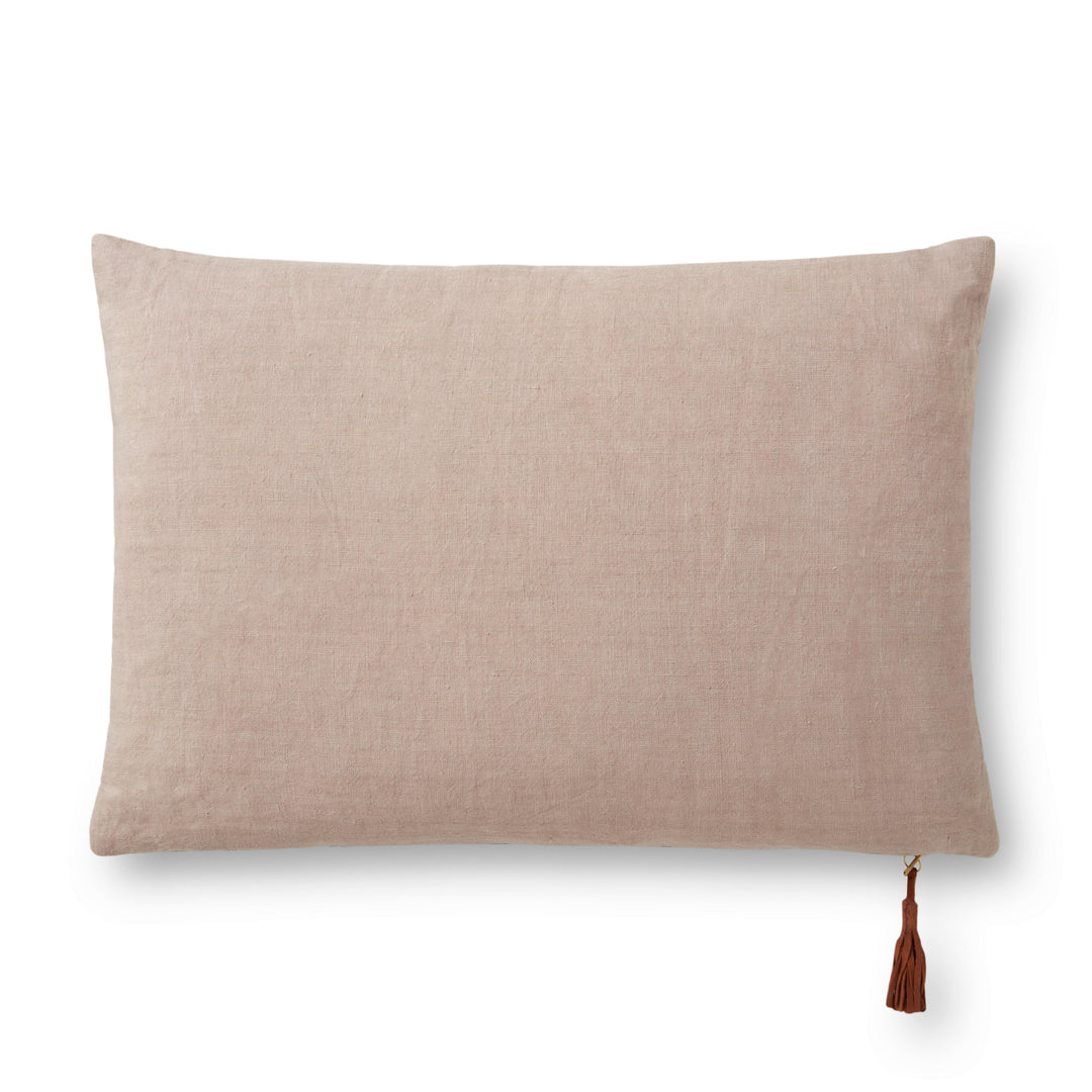 Magnolia Home by Joanna Gaines x Loloi PMH1153 Moss / Beige 16" x 26" Cover w/Down Pillow