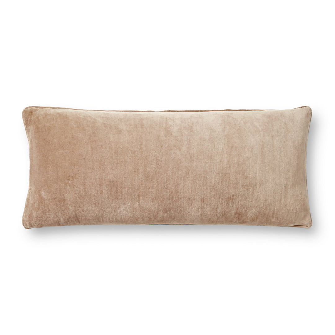 Magnolia Home by Joanna Gaines x Loloi Taupe / Natural 13'' x 35'' Cover w/Down Pillow