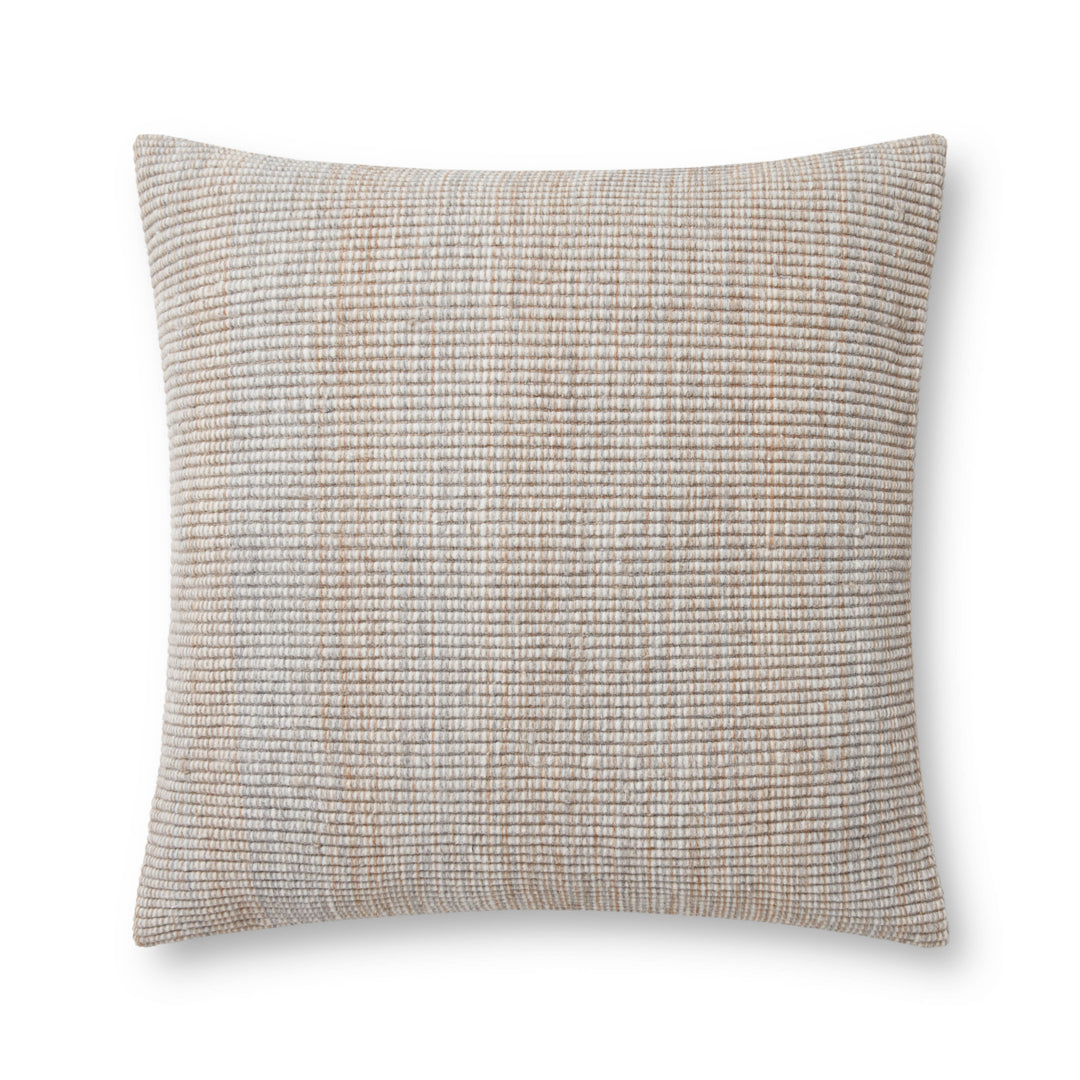 Magnolia Home by Joanna Gaines x Loloi PMH0019 Sand 22" x 22" Cover Only Pillow