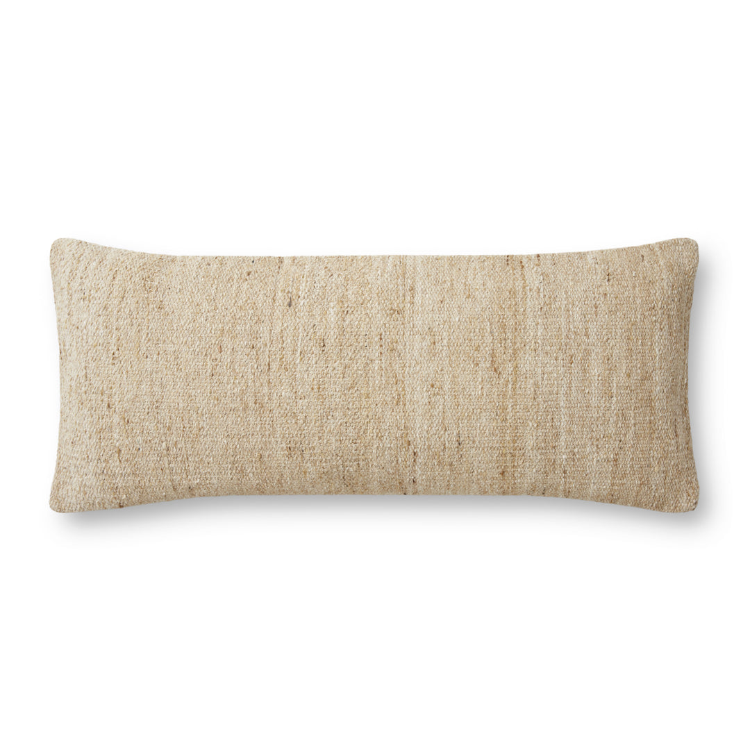 Magnolia Home by Joanna Gaines x Loloi PMH0024 Beige 13" x 35" Cover Only Pillow