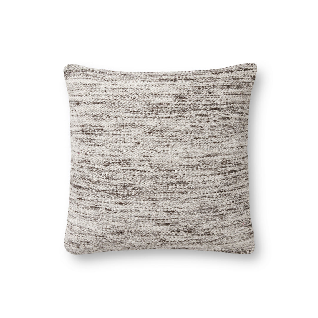 Magnolia Home by Joanna Gaines x Loloi PMH0025 Charcoal 18" x 18" Cover w/Down Pillow