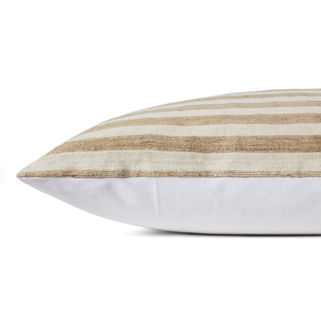 Loloi Mira Natural / Ivory 26'' x 26'' Cover w/Down Pillow