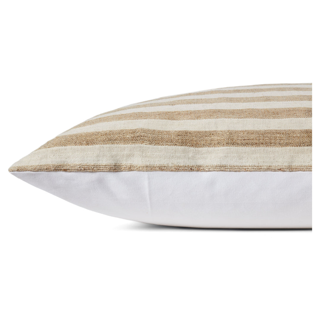 Loloi Mira Natural / Ivory 26'' x 26'' Cover w/Poly Pillow