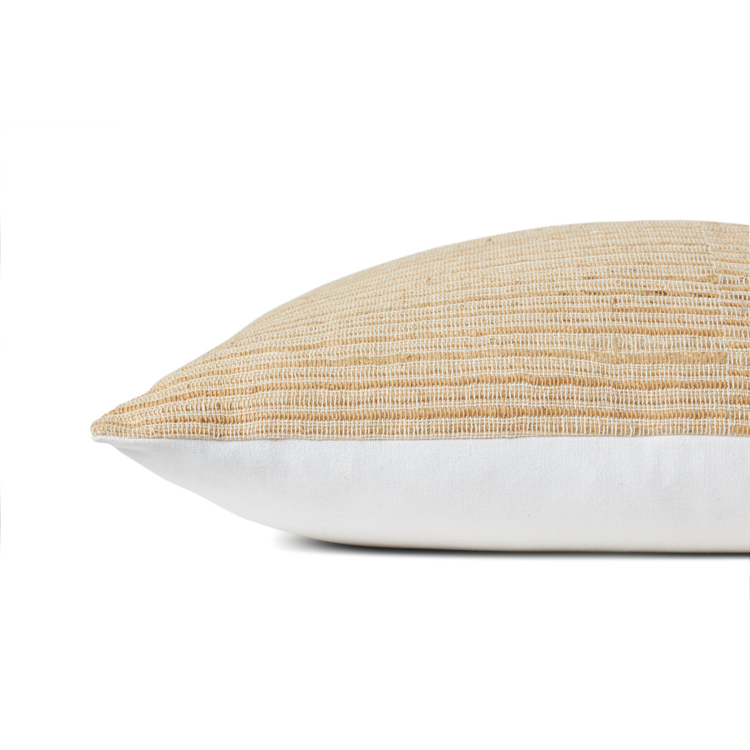 Loloi Jana Ivory / Natural 13'' x 21'' Cover w/Down Pillow