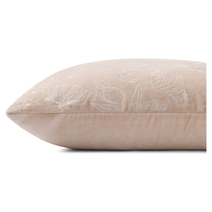 Rifle Paper Co. x Loloi PRP0056 Blush 18'' x 18'' Cover Only Pillow