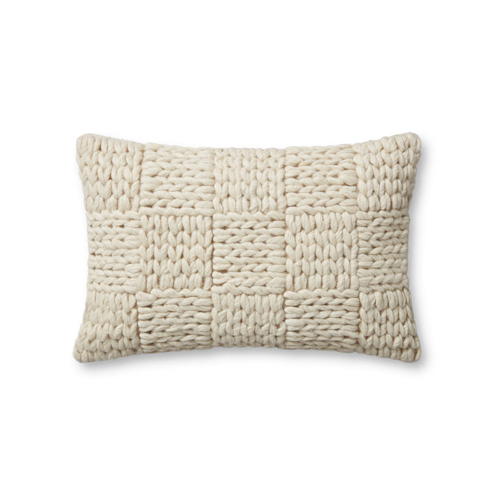 Magnolia Home by Joanna Gaines x Loloi Avery PMH0061 Natural 13'' x 21'' Cover w/Down Pillow