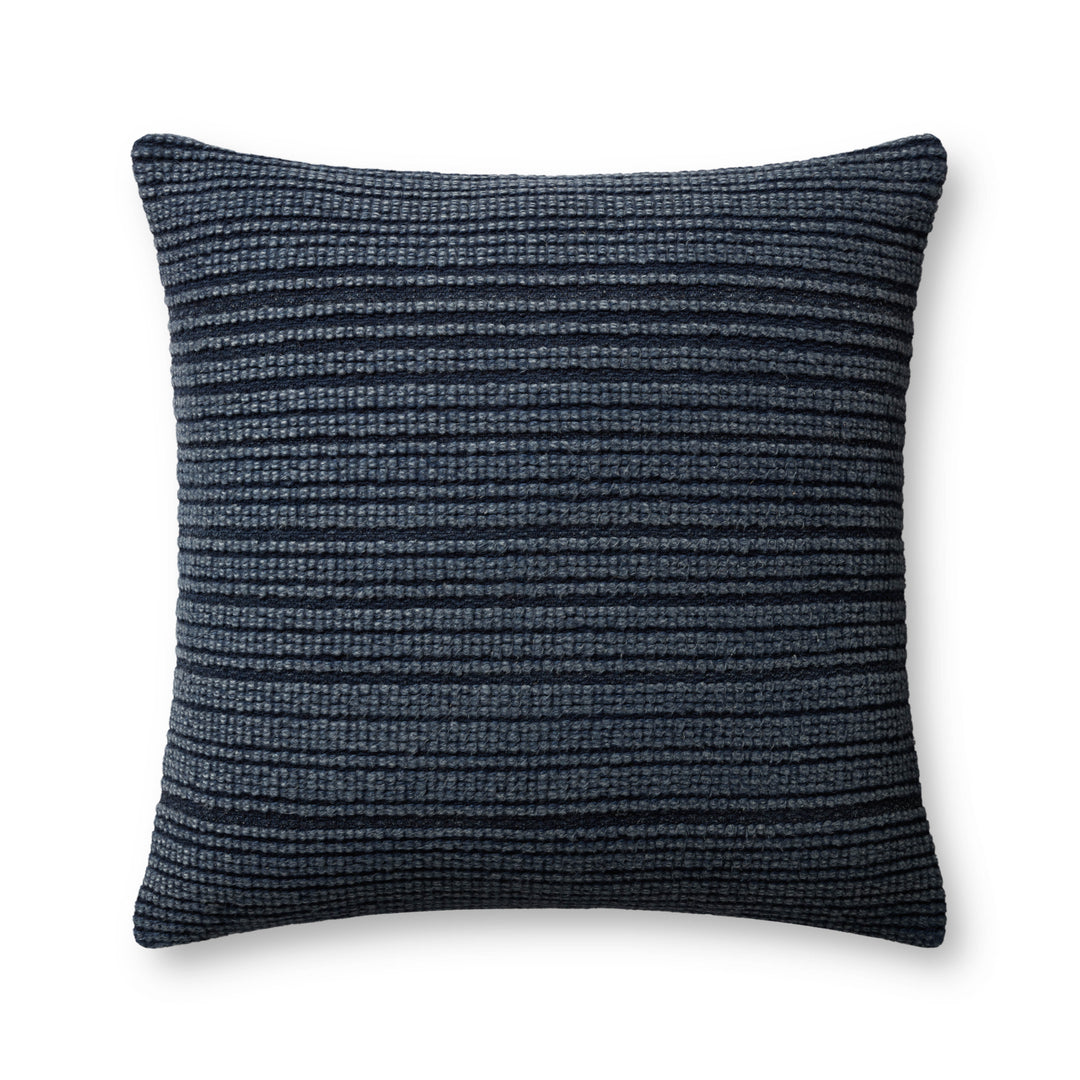 Magnolia Home by Joanna Gaines x Loloi Irene PMH0052 Navy 22'' x 22'' Cover w/Down Pillow